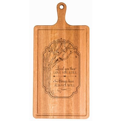 Personalized bamboo Wedding Cutting Board Gift "Love You Always" - LifeSong Milestones