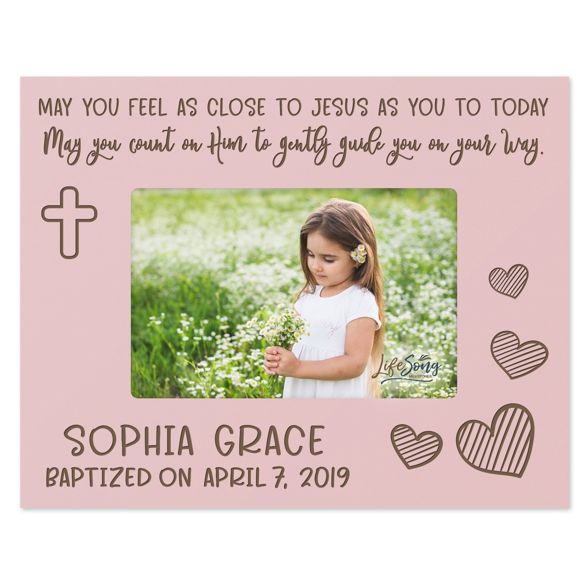 Personalized Baptism Blessing Frame Gift For Child - May You Feel - LifeSong Milestones