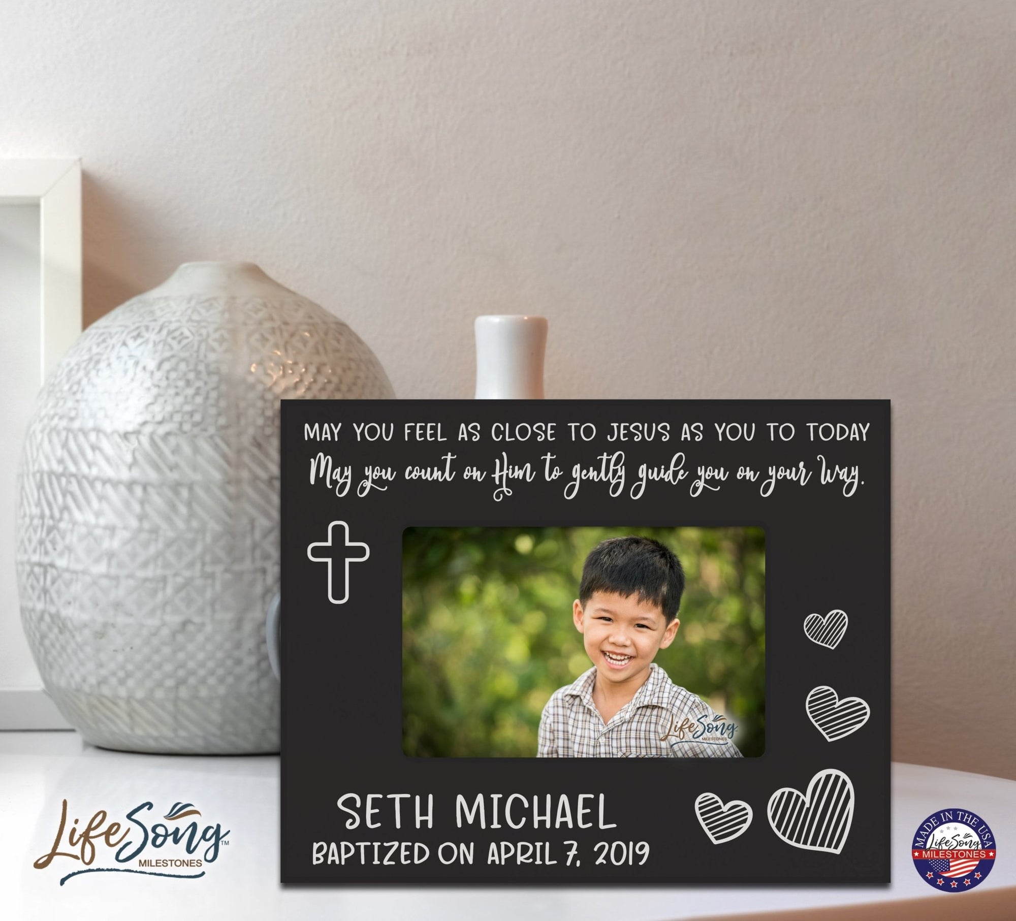Personalized Baptism Blessing Frame Gift For Child - May You Feel - LifeSong Milestones