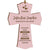 Personalized Baptism Mini Wall Cross Spanish Verse - I Promise To Love You - LifeSong Milestones