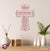 Personalized Baptism Wall Cross Spanish Verse - May Jesus Live Within 8”x11.5” - LifeSong Milestones