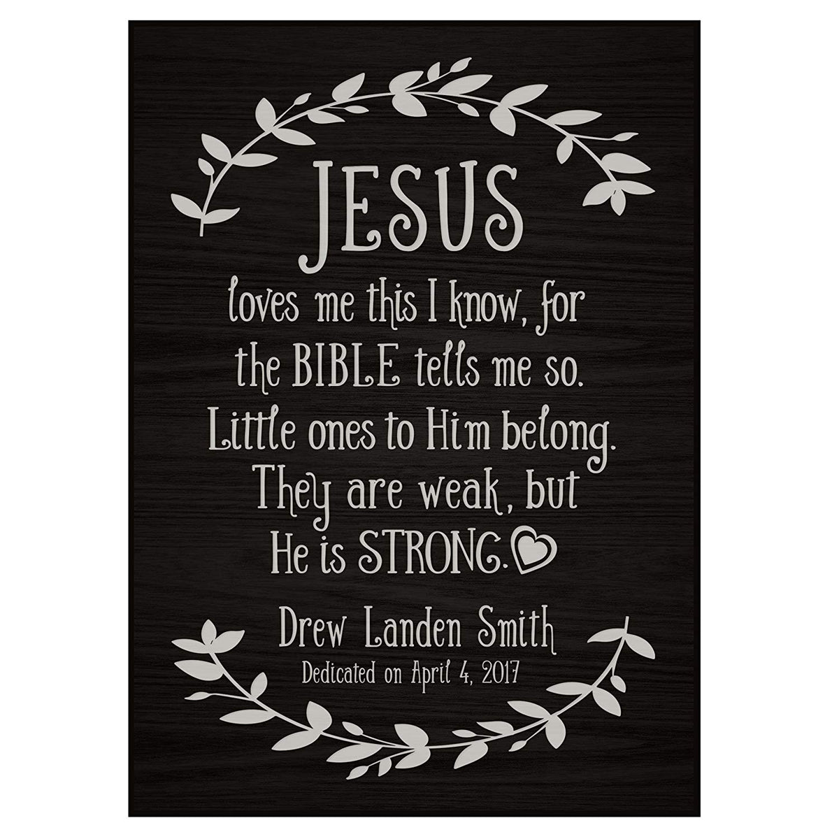Lifesong Milestones Personalized Baptism Wooden Wall Plaque Home Decor Gift For Godchild