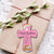 Personalized Baptism Wooden Mini Cross - Father In Heaven - LifeSong Milestones