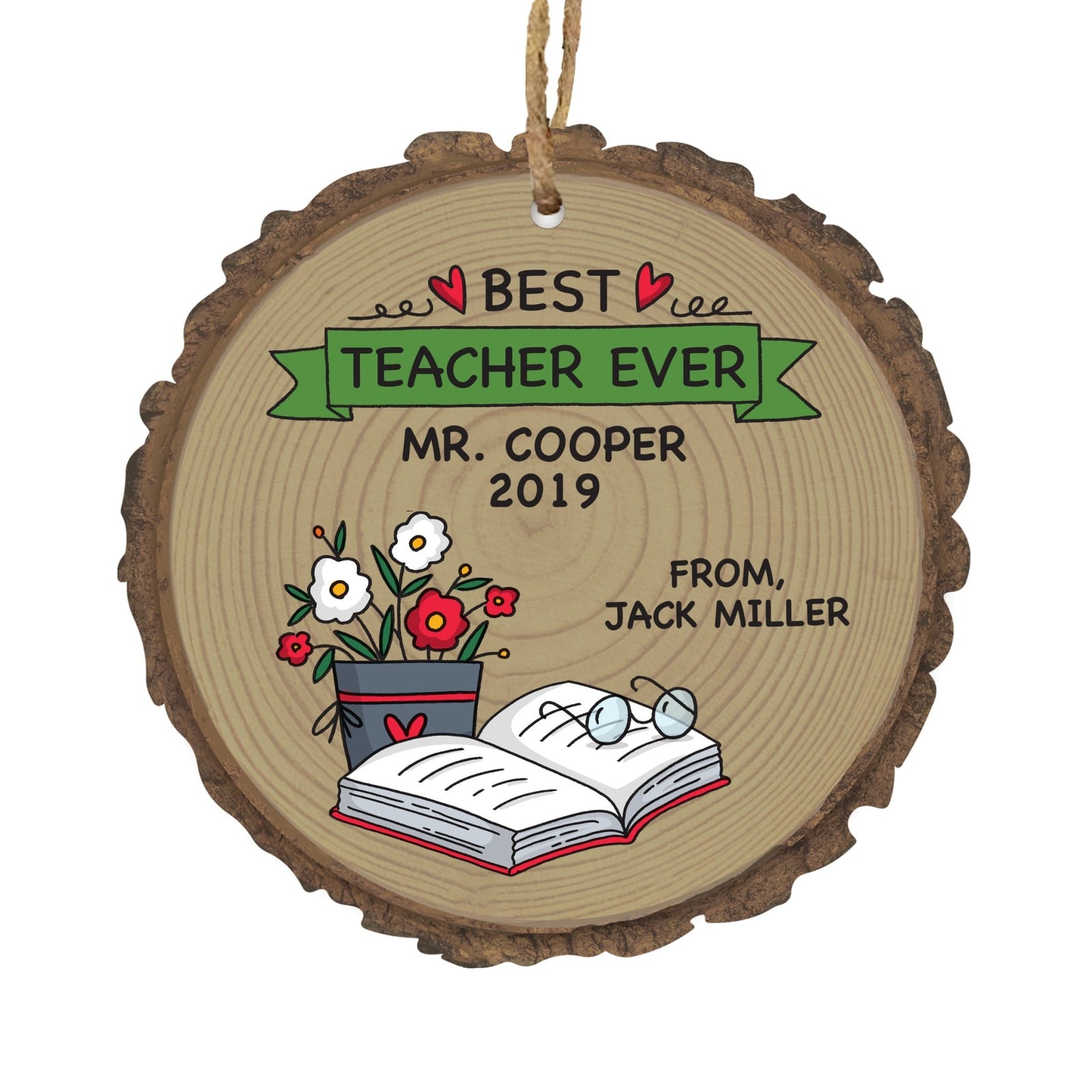 Personalized Barky Christmas Ornament For Teachers Best Teacher Ever - LifeSong Milestones