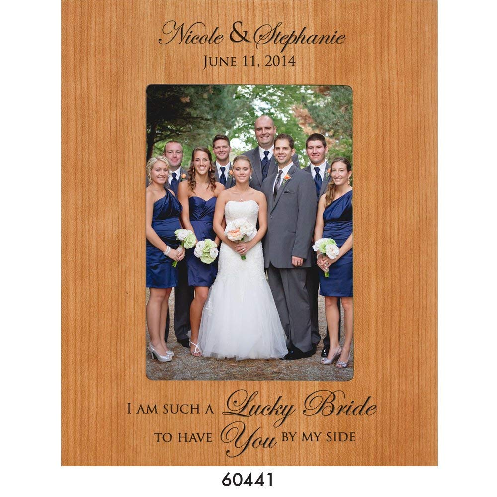 Personalized Bridesmaid picture frame Wedding Party Gifts - LifeSong Milestones