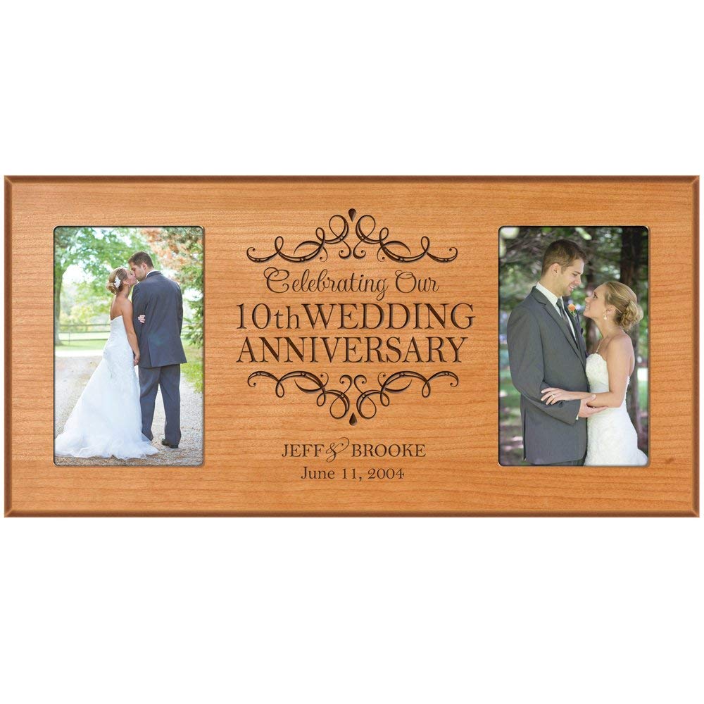 Personalized Celebration 10th Anniversary Photo Frame - LifeSong Milestones