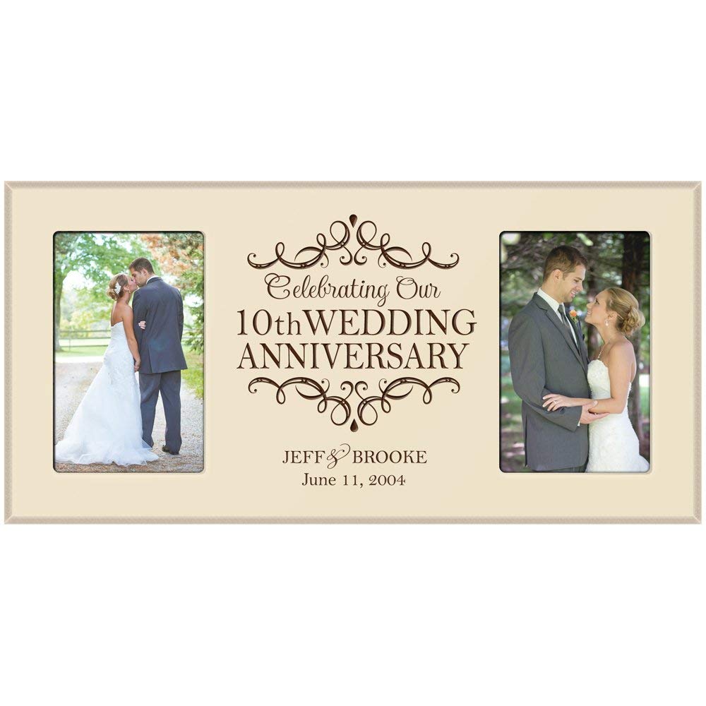 Personalized Celebration 10th Anniversary Photo Frame - LifeSong Milestones