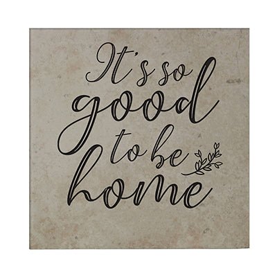 Personalized Ceramic Trivet with Inspirational verse 5.75in (It's So Good) - LifeSong Milestones