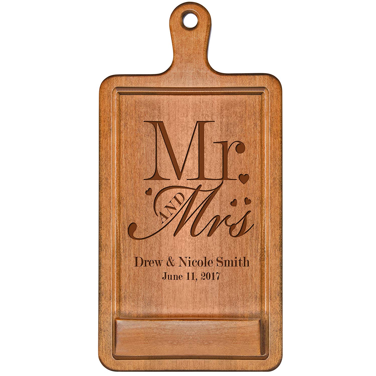 Personalized Cherry Cookbook iPad Holder - Mr and Mrs - LifeSong Milestones