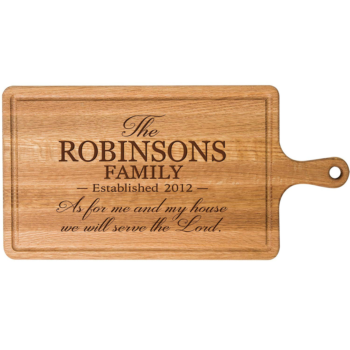 Personalized Cherry Cutting Board - As For Me And My House - LifeSong Milestones