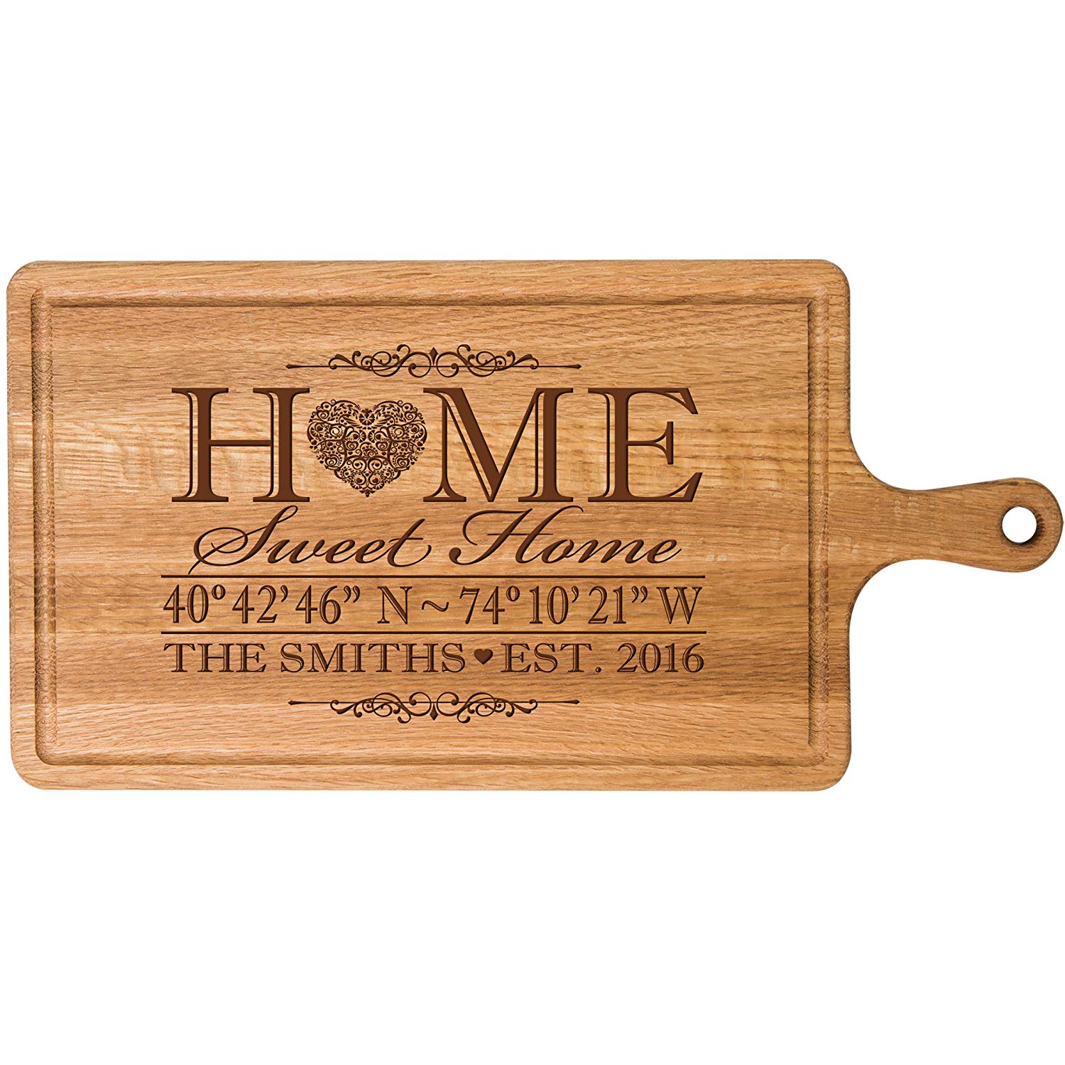 Personalized Cherry Cutting Board - Home Sweet Home - LifeSong Milestones