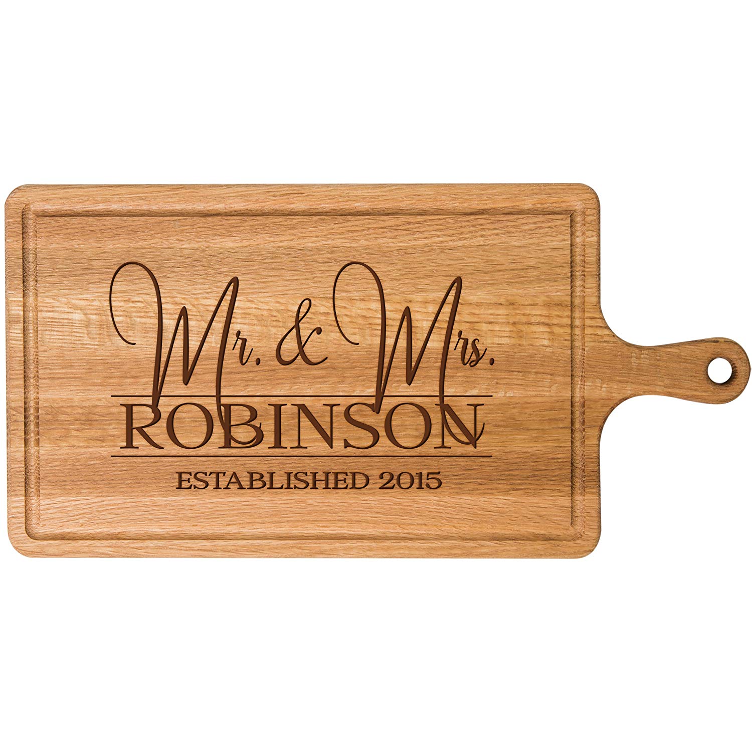 Personalized Cherry Cutting Board - Mr. and Mrs. - LifeSong Milestones