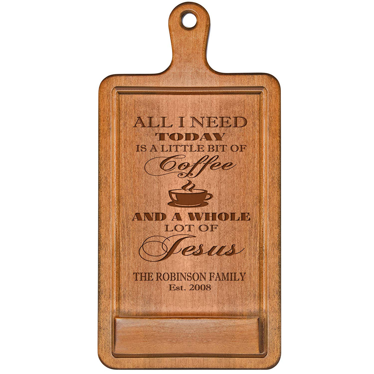 Personalized Cherry iPad Cook Book Holder - All I Need Today - LifeSong Milestones