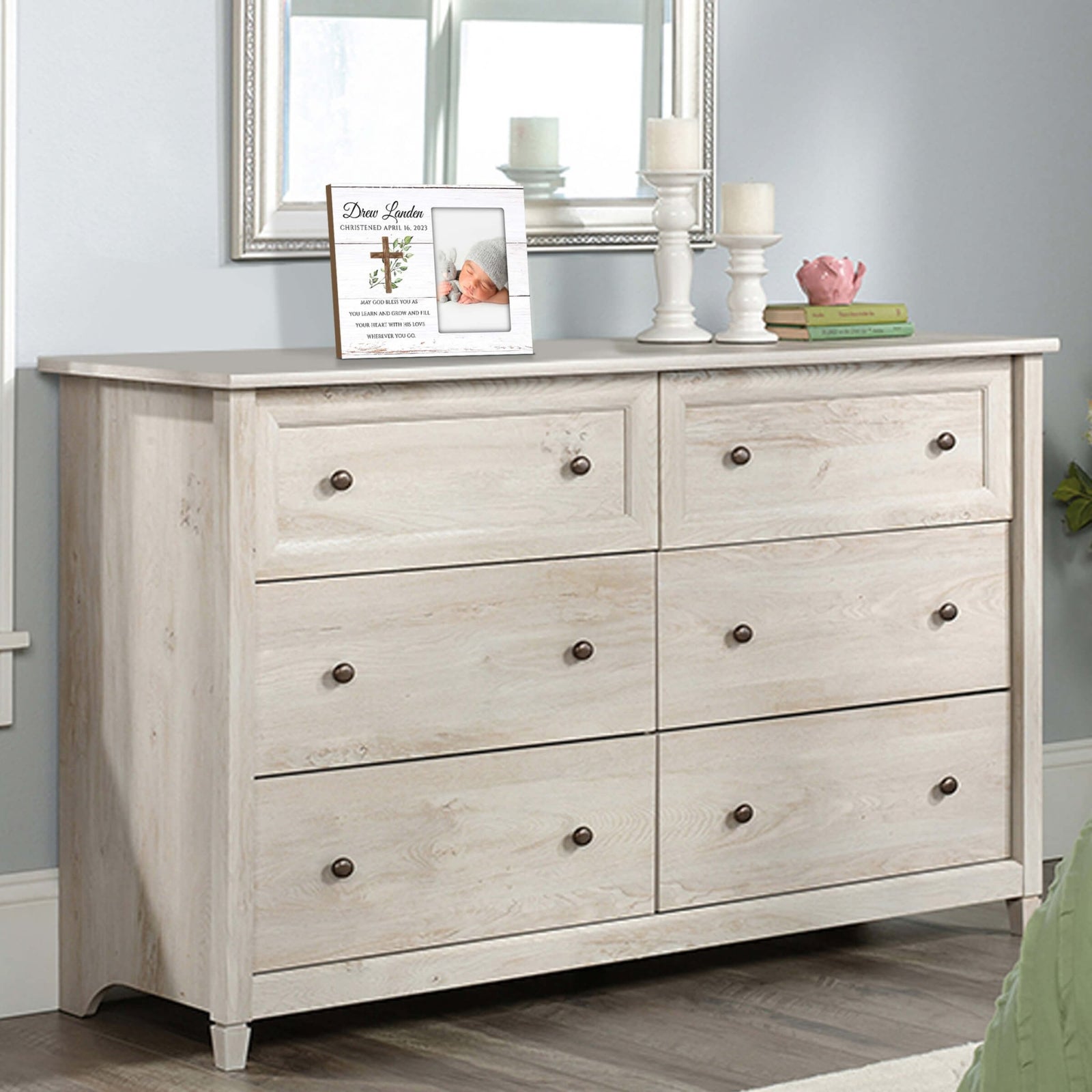 Personalized Christening Photo Frame - Be Strong - LifeSong Milestones