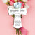 Personalized Christening Wooden Hanging Mini Cross - Always Remember - LifeSong Milestones