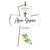 Personalized Christening Wooden Hanging Mini Cross - God Bless You - LifeSong Milestones
