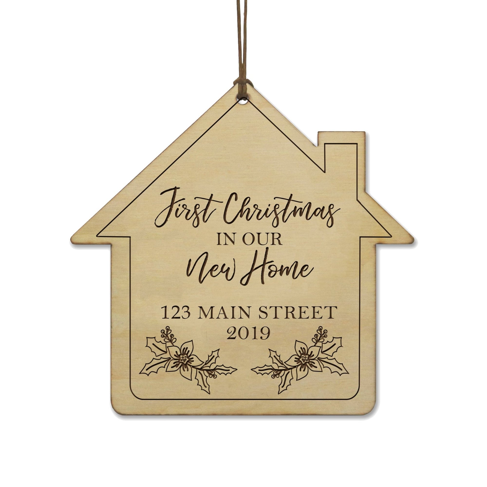 Personalized Christmas New Home Ornament- House New Home - LifeSong Milestones