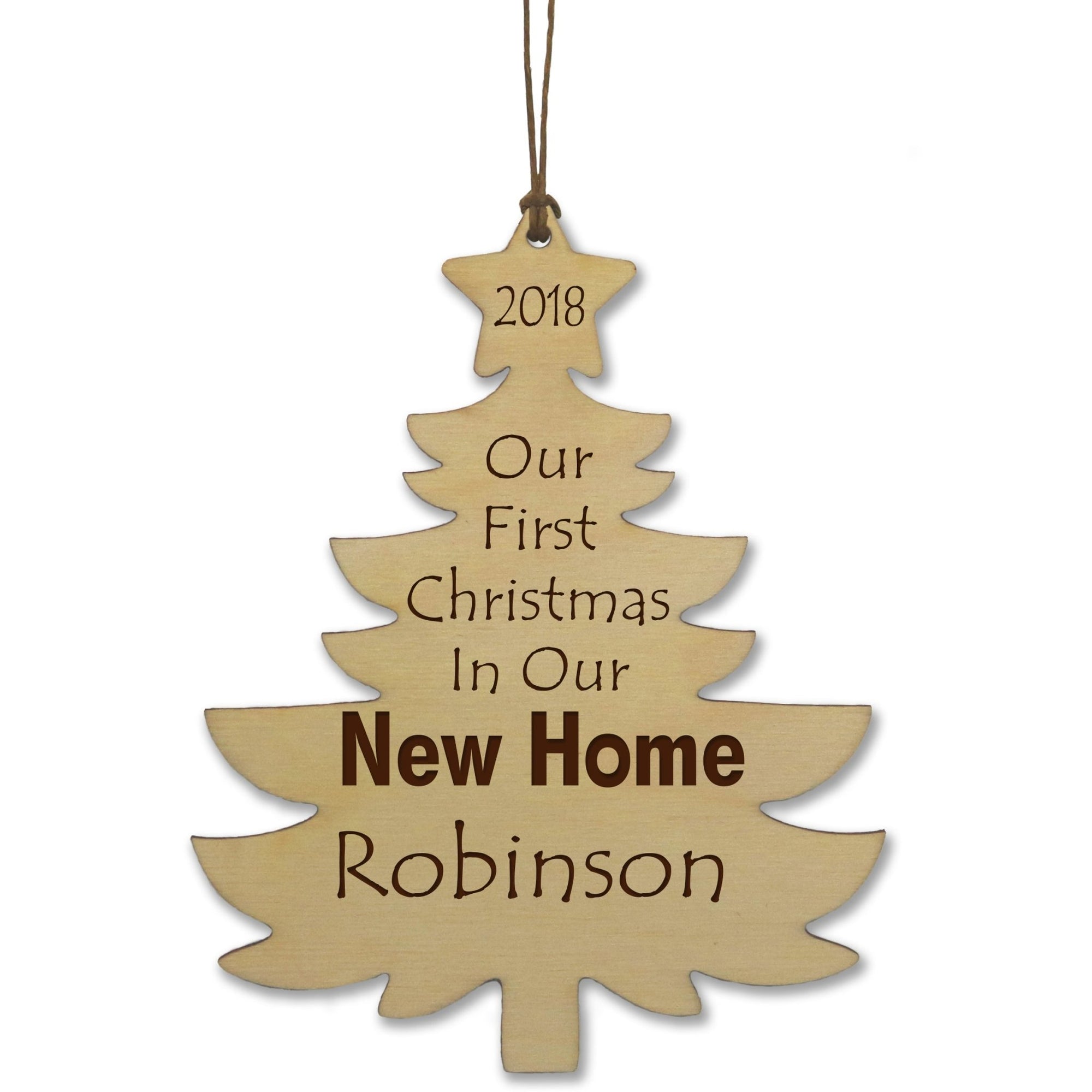 Personalized Christmas Tree Ornament - New Home - LifeSong Milestones
