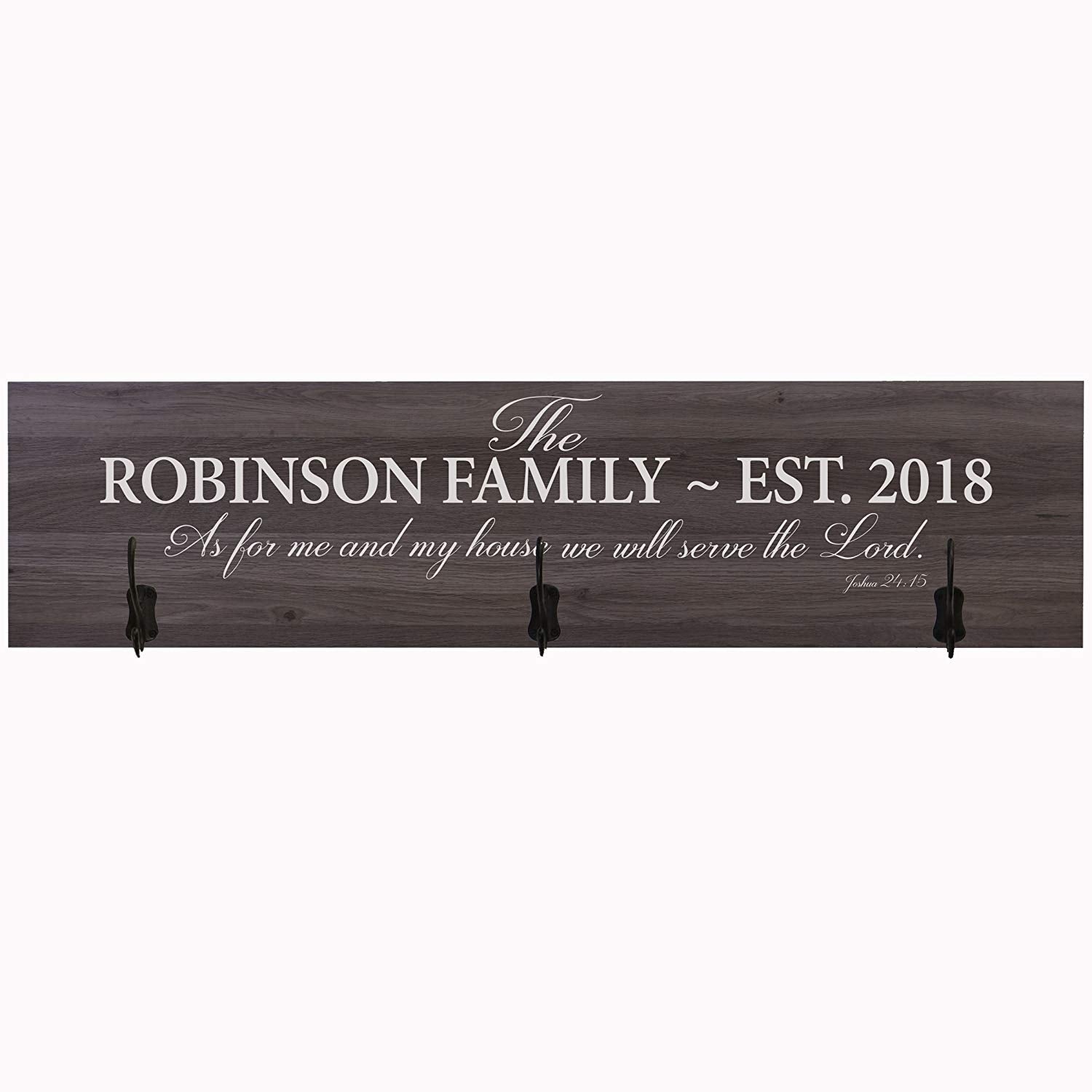 Personalized Coat Rack As For Me and My House Family - LifeSong Milestones