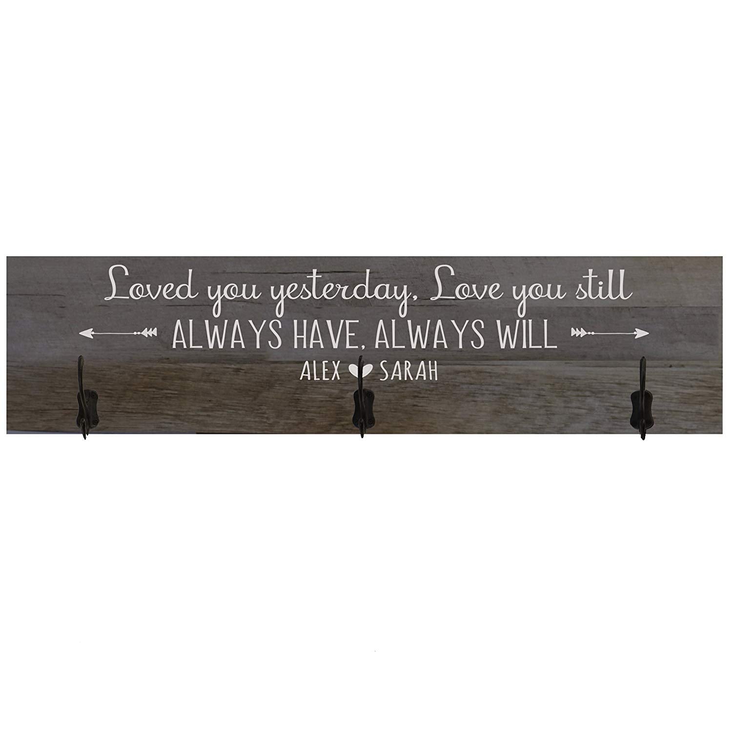 Personalized Coat Rack Loved You Yesterday Established Year - LifeSong Milestones