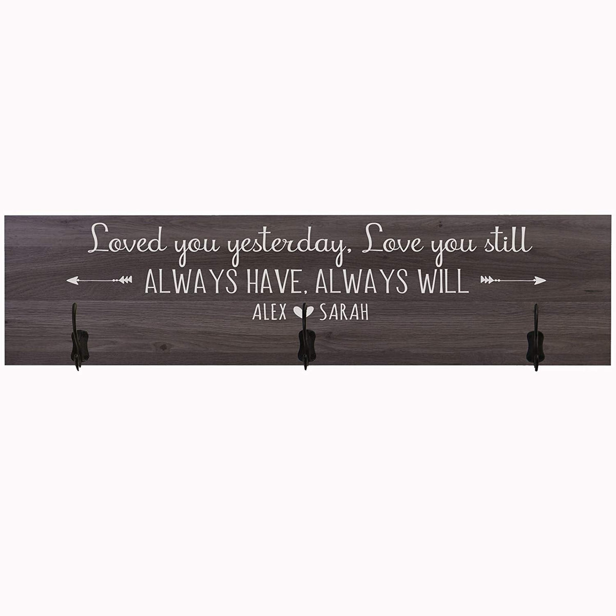 Personalized Coat Rack Loved You Yesterday Established Year - LifeSong Milestones