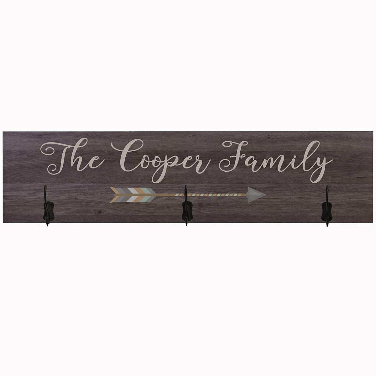 Personalized Coat Rack with Arrow Decoration Wall Sign - LifeSong Milestones