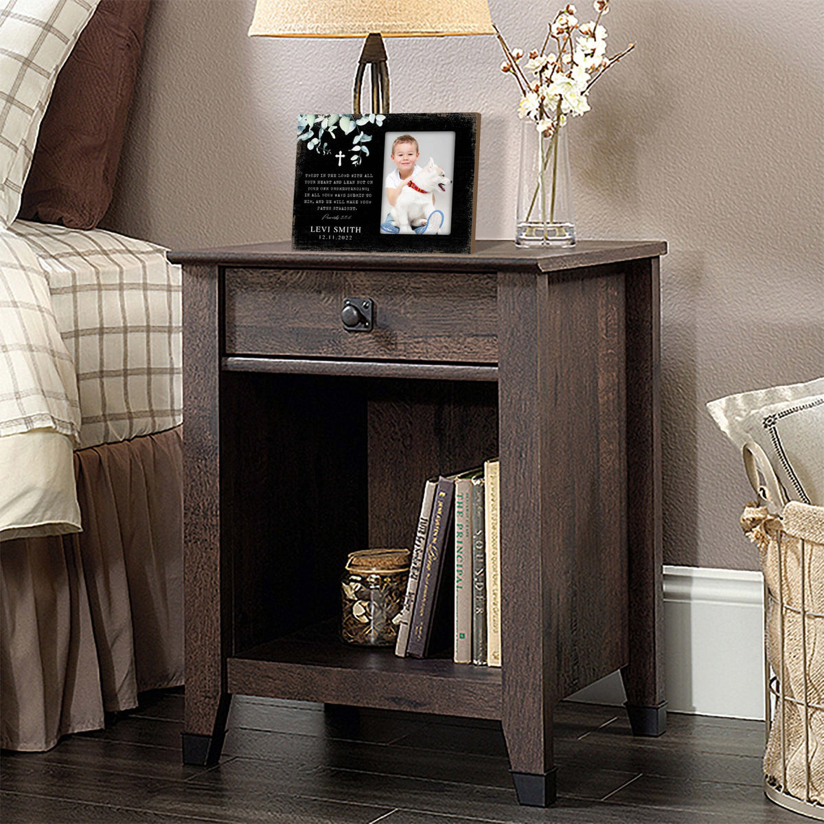 Personalized Confirmation Photo Frame - Trust In The Lord - LifeSong Milestones