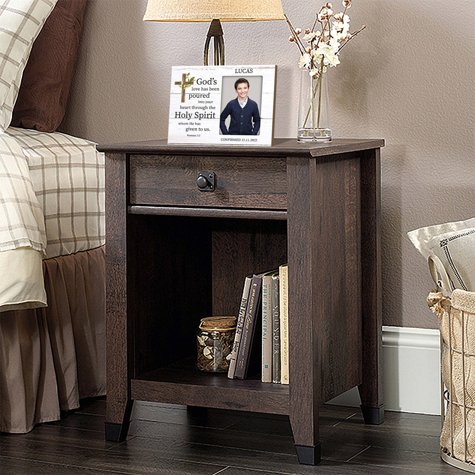 Personalized Confirmation Photo Frame - Trust In The Lord - LifeSong Milestones