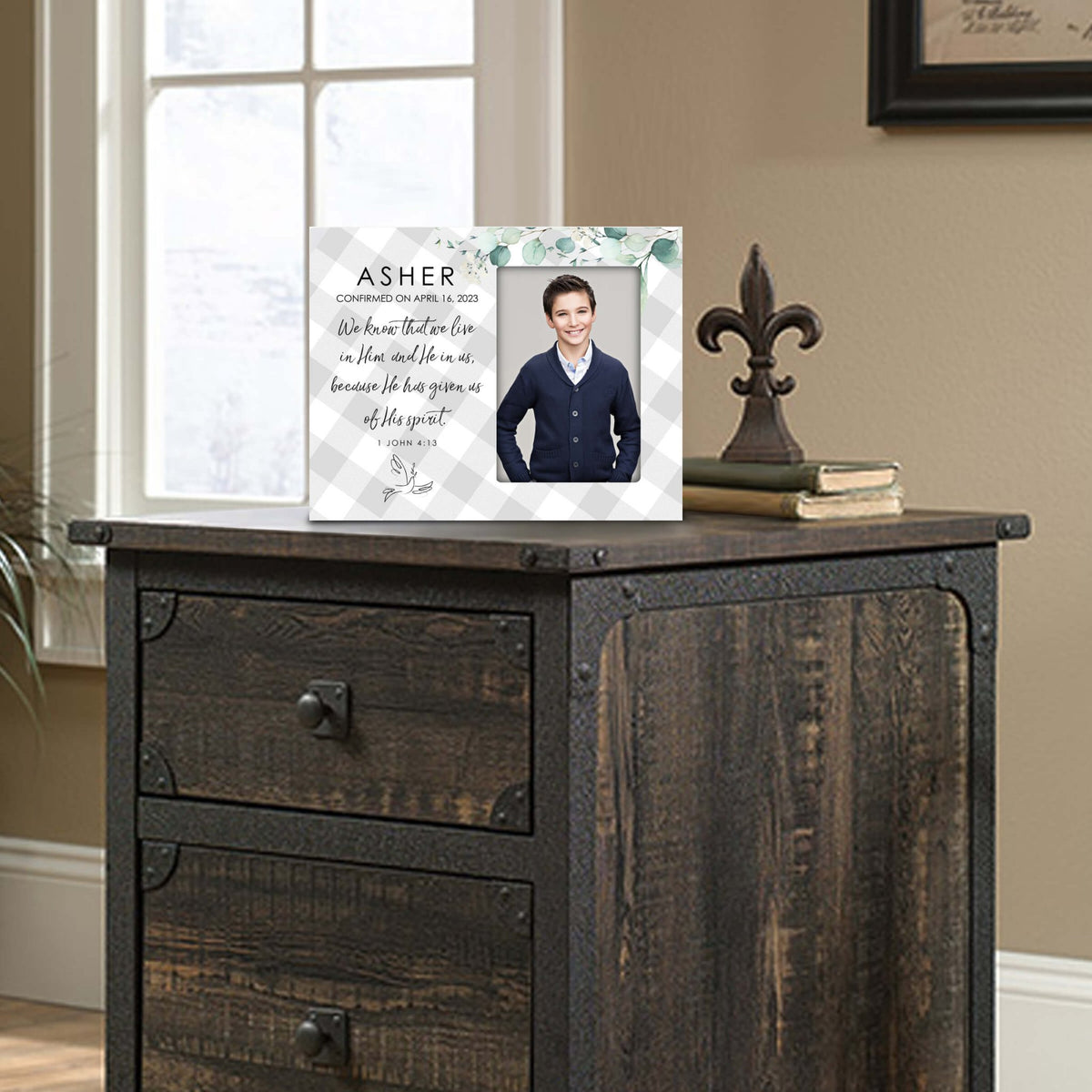 Personalized Confirmation Photo Frame - Trust In The Lord - LifeSong Milestones