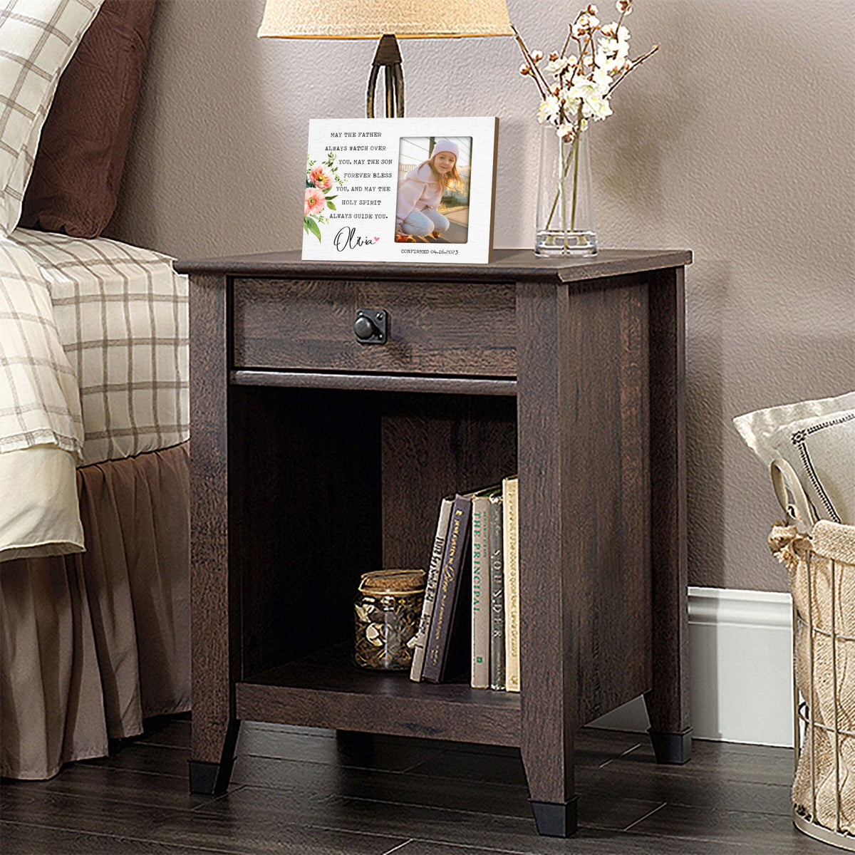 Personalized Confirmation Photo Frame - Trust In The Lord - LifeSong Milestones