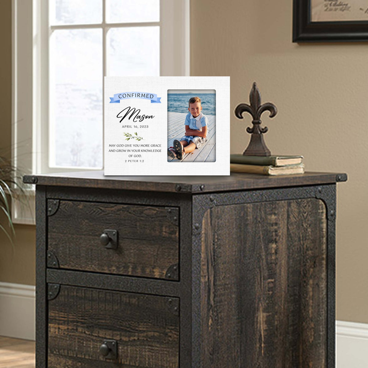 Personalized Confirmation Photo Frame - Trust In The Lord - LifeSong Milestones