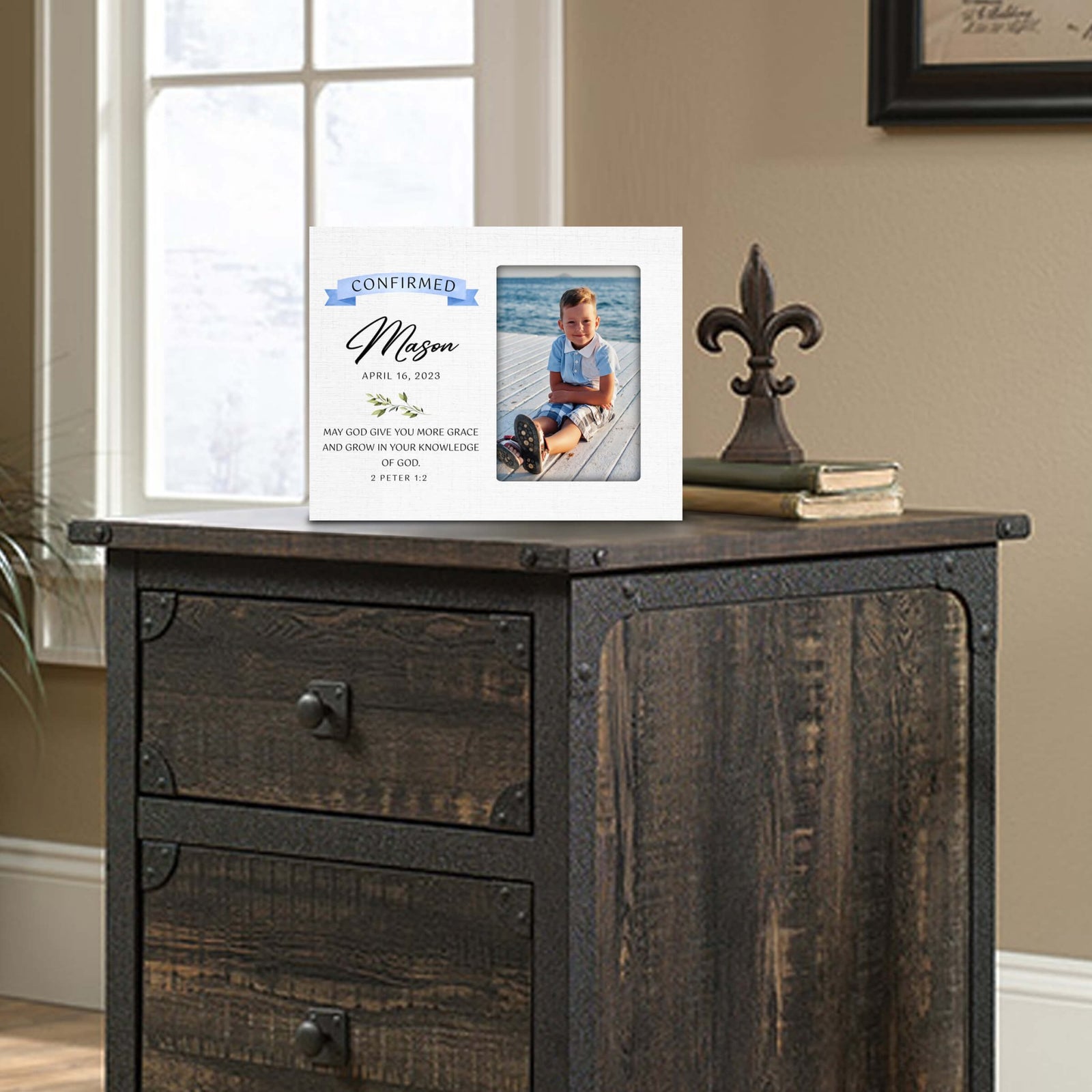 Personalized Confirmation Photo Frame - Trust In The Lord - LifeSong Milestones