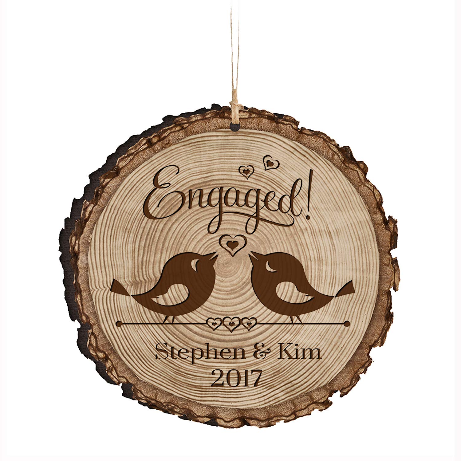 Personalized Couple Christmas Engaged Ornaments - LifeSong Milestones
