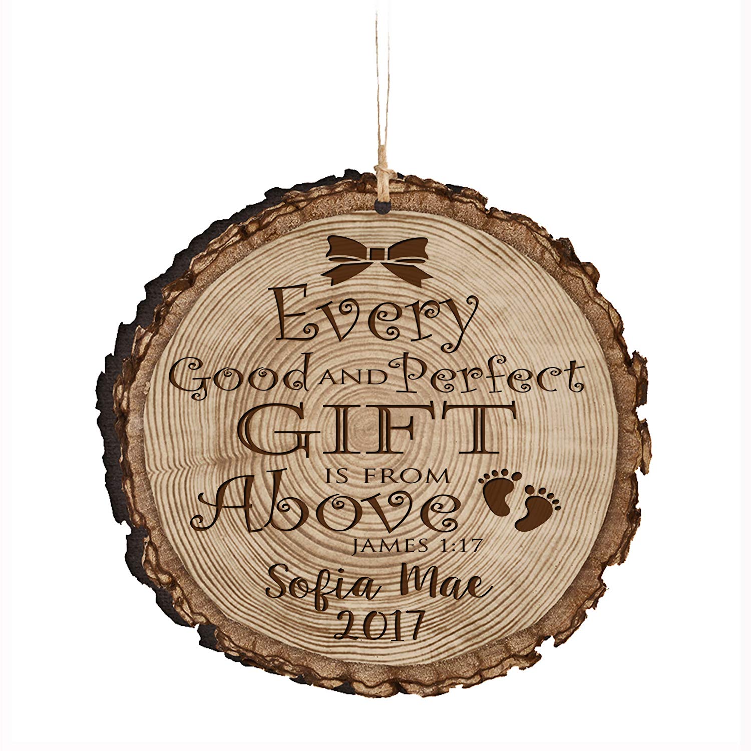 Personalized Couple Christmas New Parents Ornaments - Good And Perfect - LifeSong Milestones
