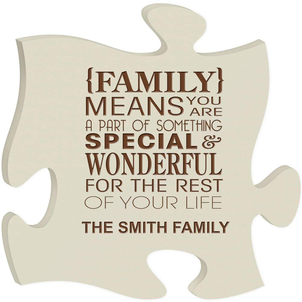 Personalized Custom Engraved Family Puzzle Sign Family Means - LifeSong Milestones