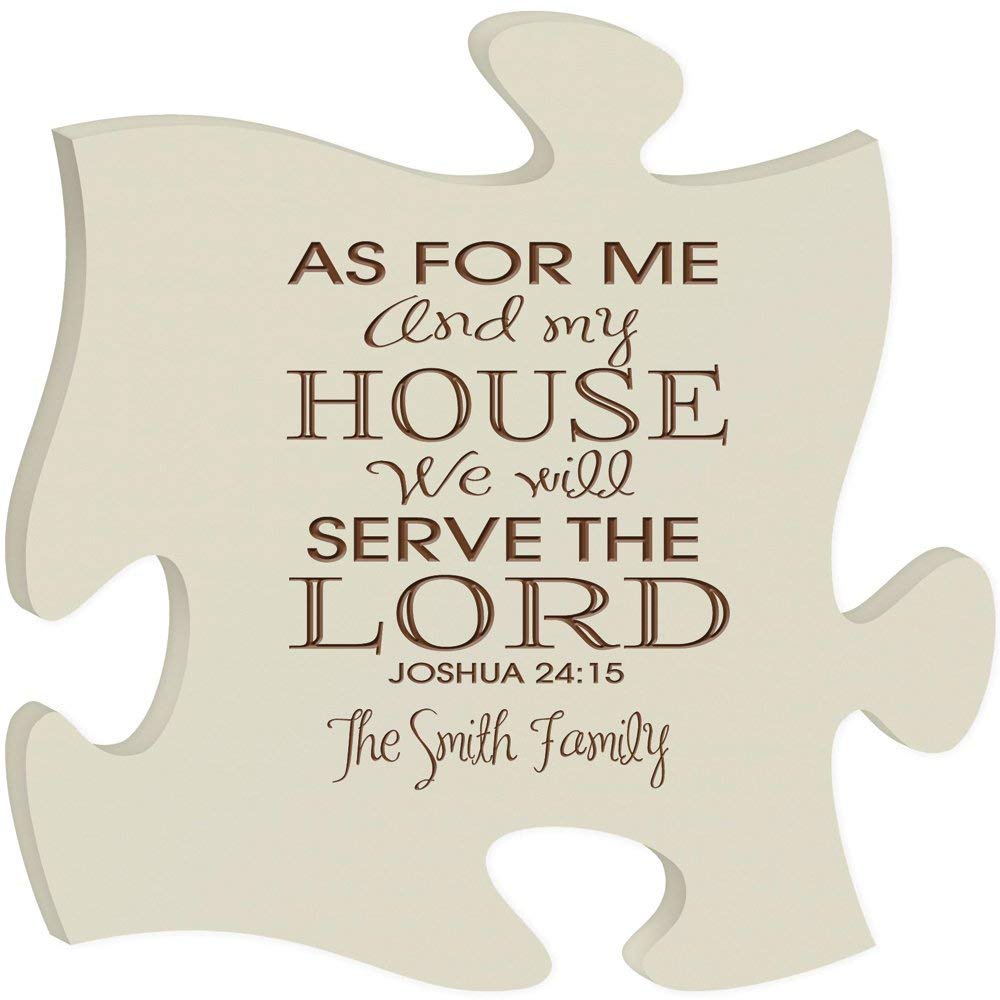 Personalized Custom Engraved Puzzle Sign - As For Me - LifeSong Milestones
