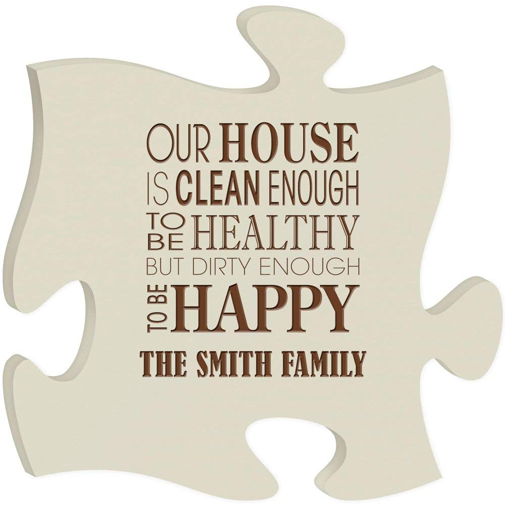 Personalized Custom Engraved Puzzle Sign - Our House - LifeSong Milestones