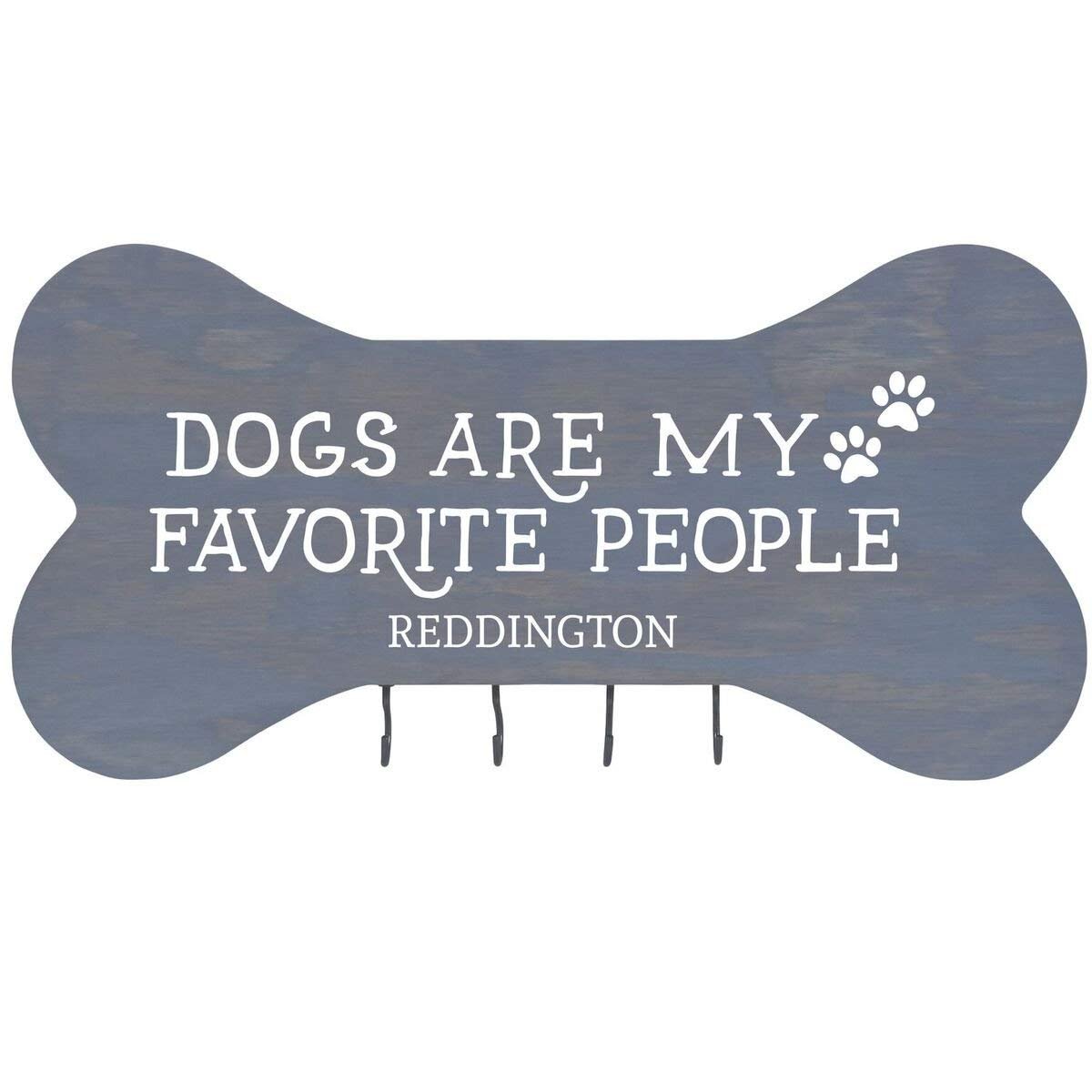 Personalized Dog Bone Sign With Hooks - Dogs Are Not - LifeSong Milestones
