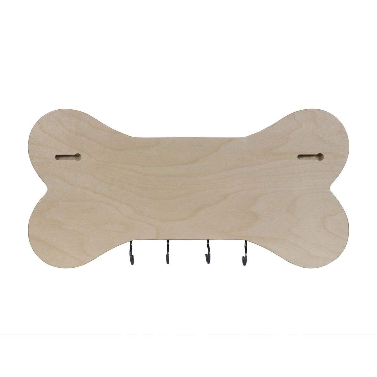 Personalized Dog Bone Sign With Hooks - Home Is Where - LifeSong Milestones