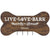 Personalized Dog Bone Sign With Hooks - Live Love Bark - LifeSong Milestones