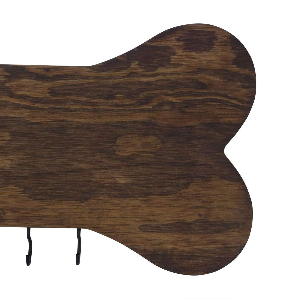 Personalized Dog Bone Sign With Hooks - The Dog Lives Here - LifeSong Milestones