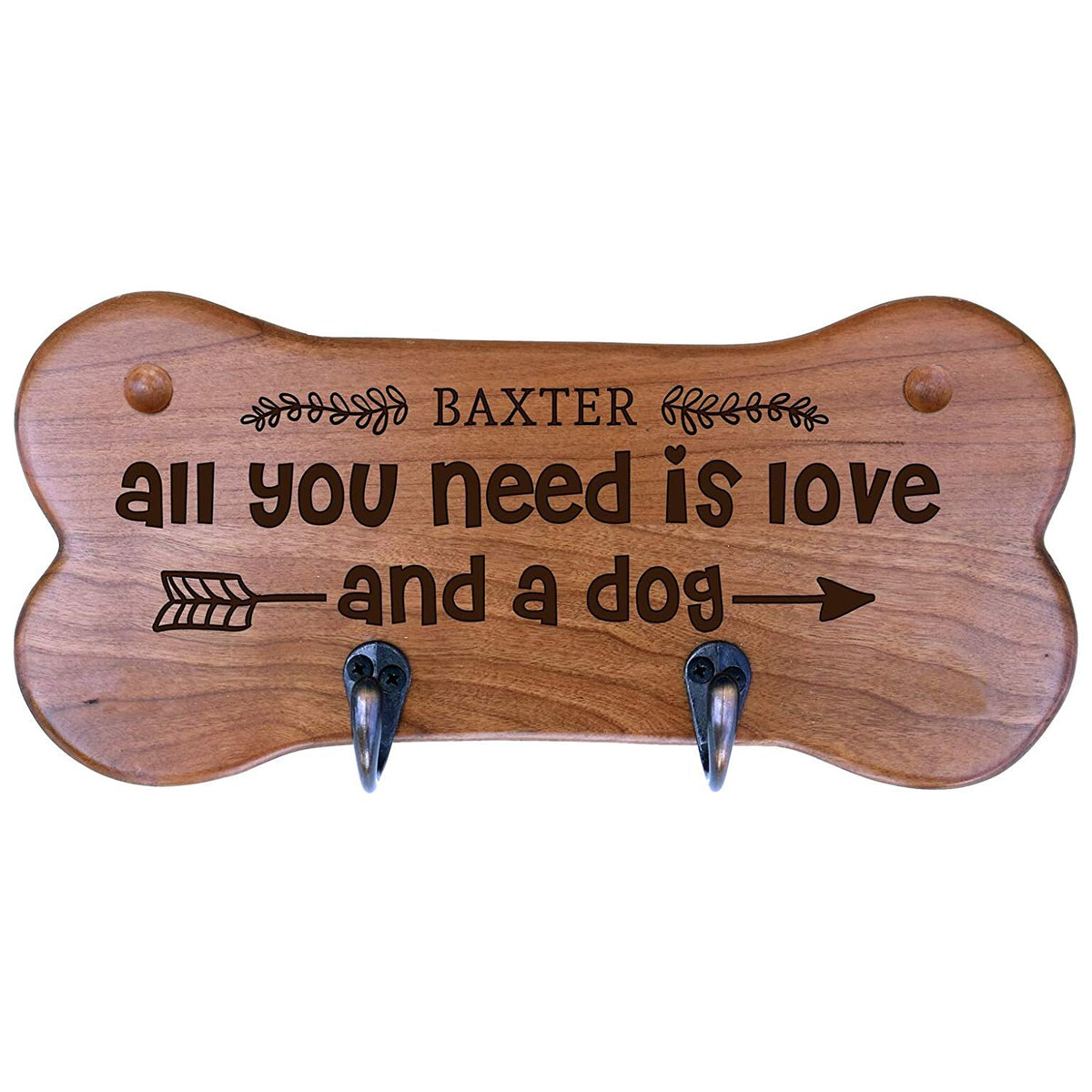 Personalized Dog Bone Storage Racks - Cherry - LifeSong Milestones