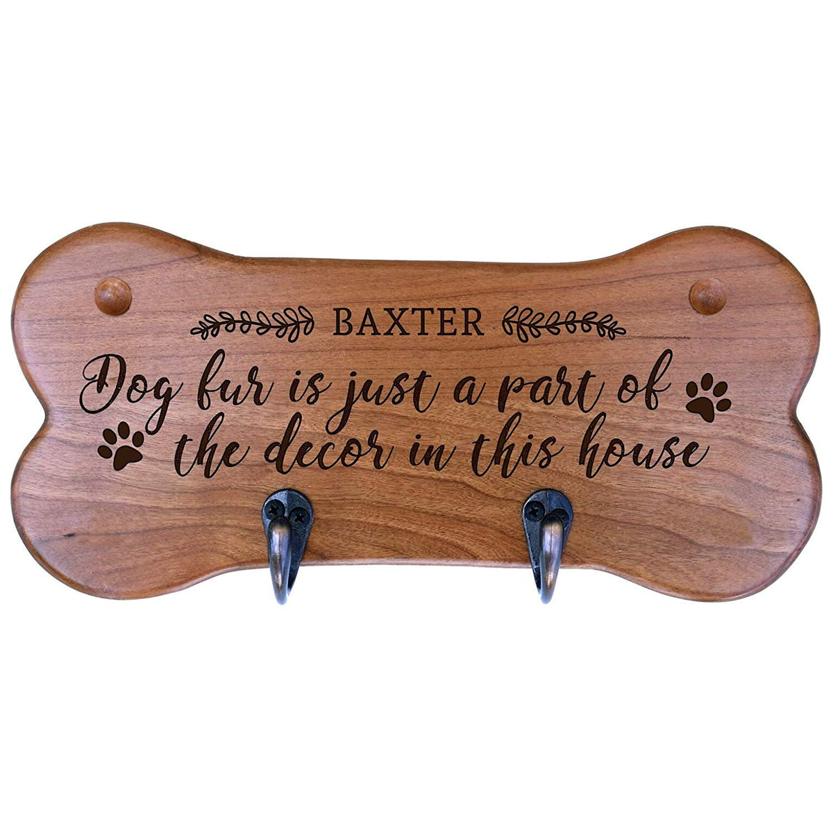 Personalized Dog Bone Storage Racks - Cherry - LifeSong Milestones