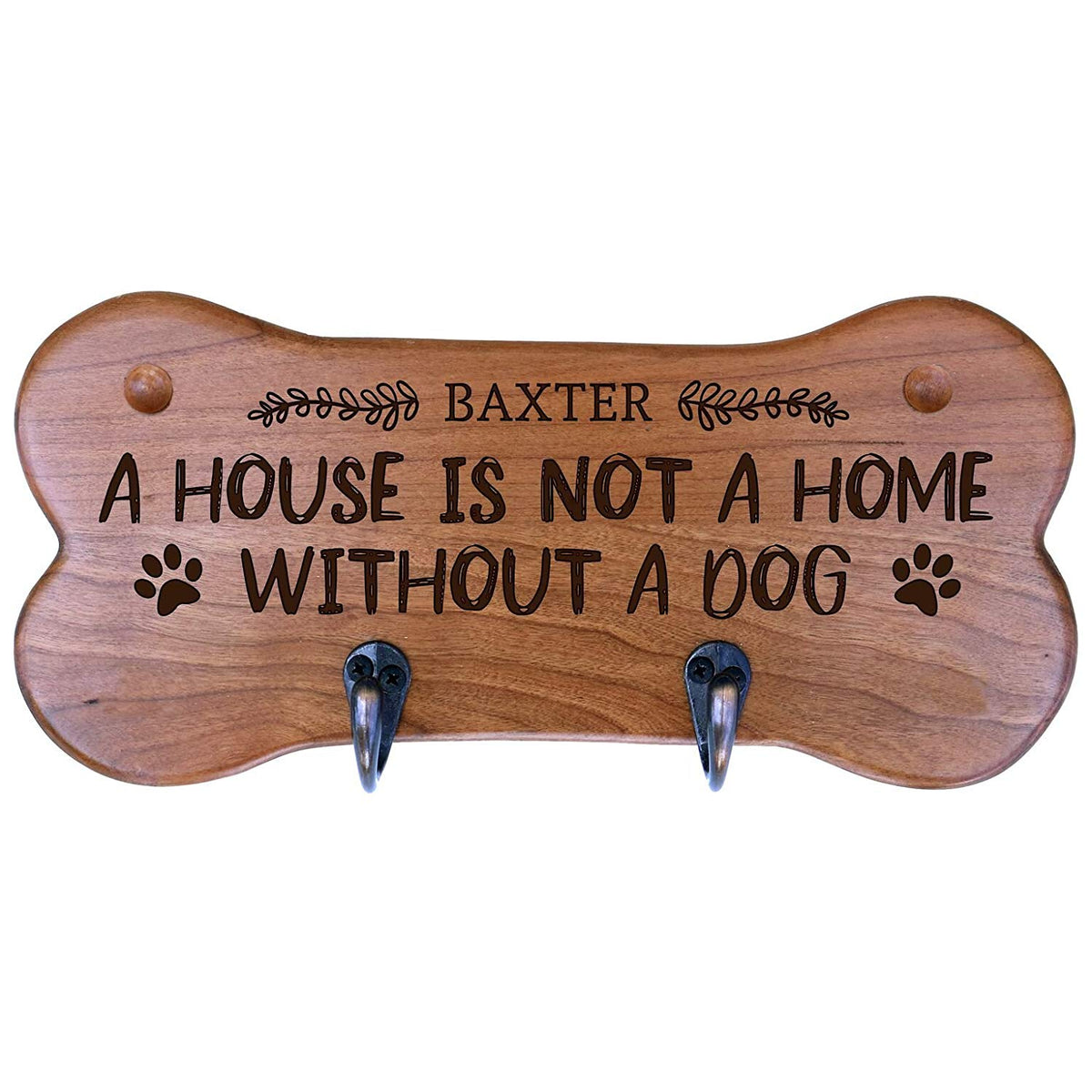 Personalized Dog Bone Storage Racks - Cherry - LifeSong Milestones