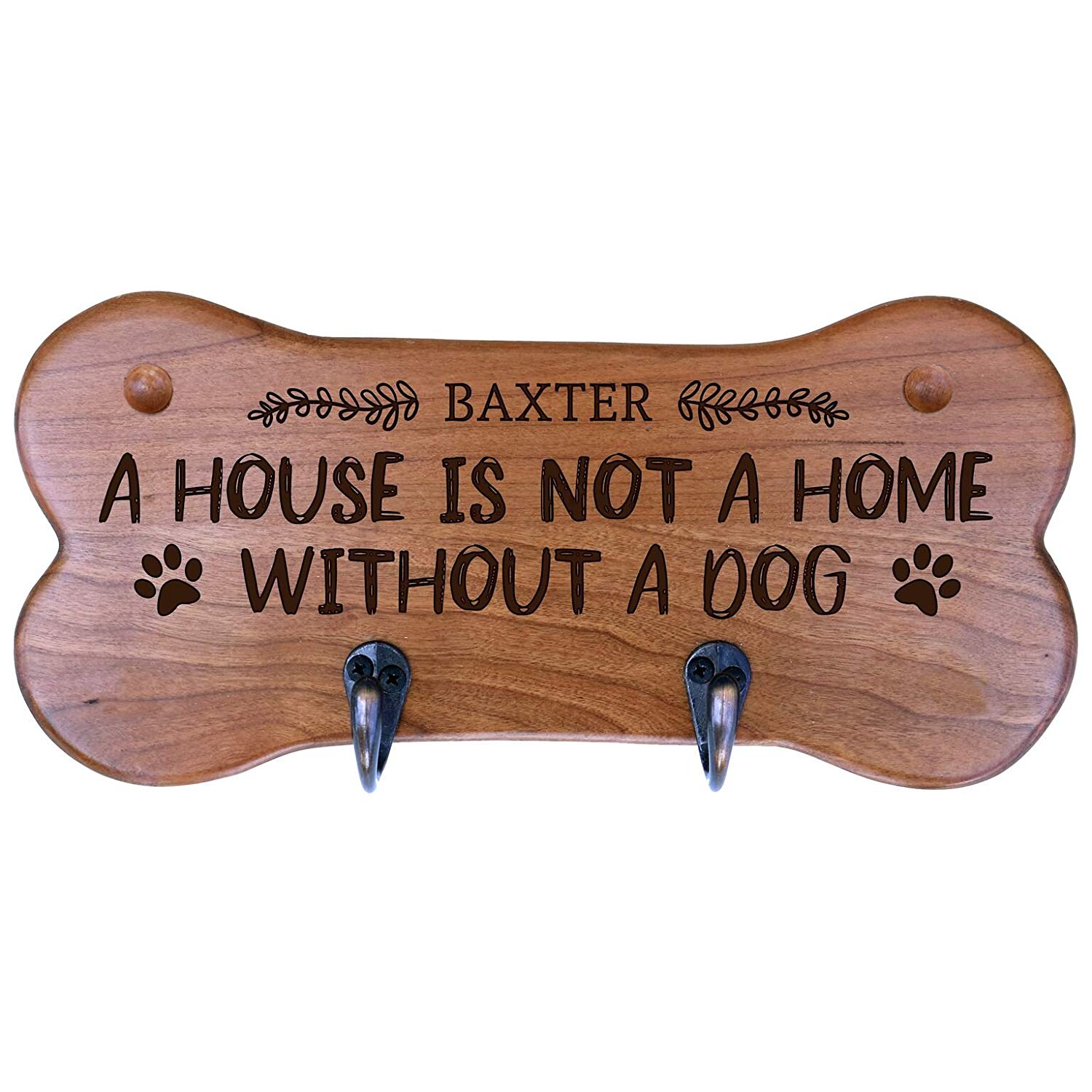 Personalized Dog Bone Storage Racks - Cherry - LifeSong Milestones