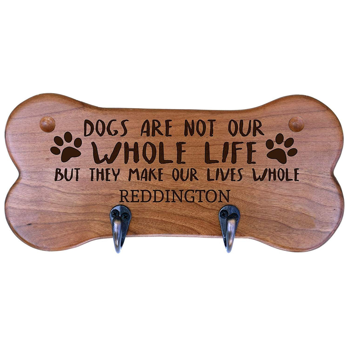 Personalized Dog Bone Storage Racks - Cherry - LifeSong Milestones