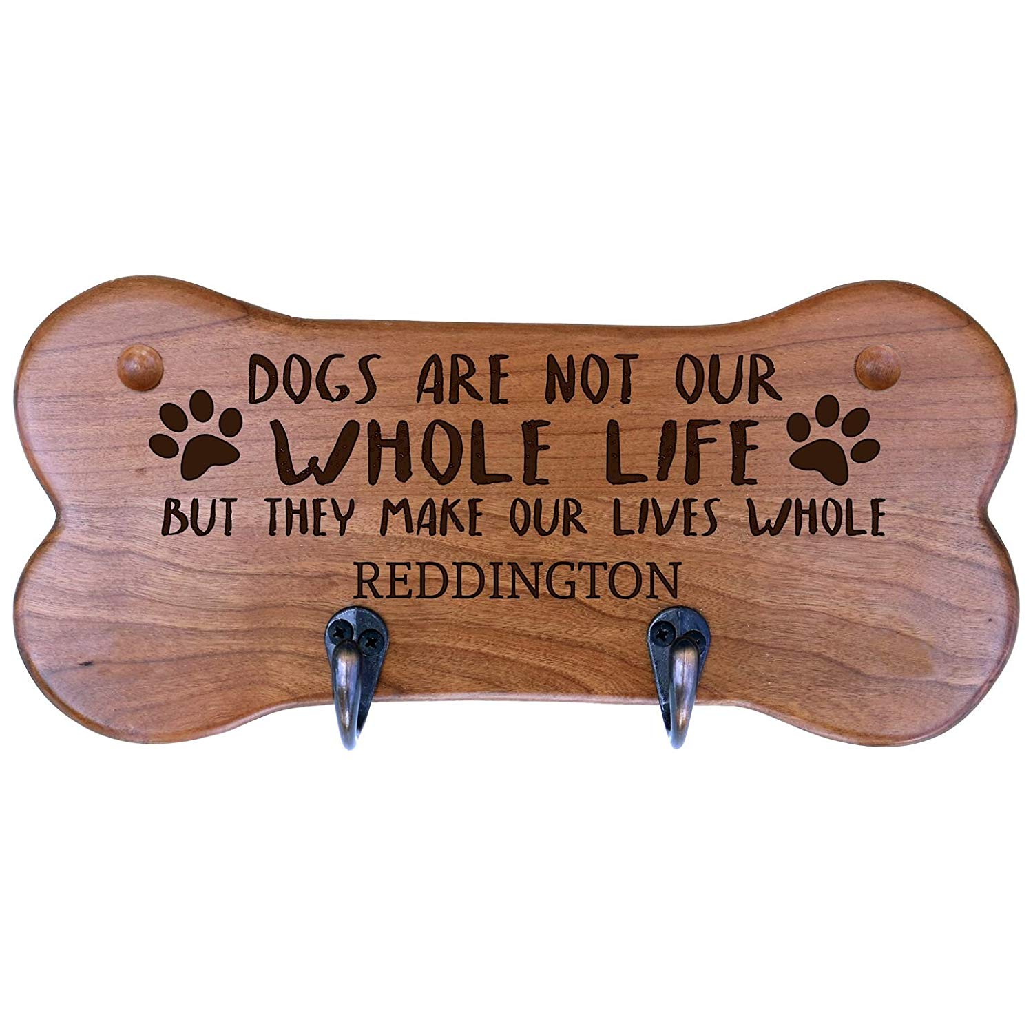 Personalized Dog Bone Storage Racks - Cherry - LifeSong Milestones