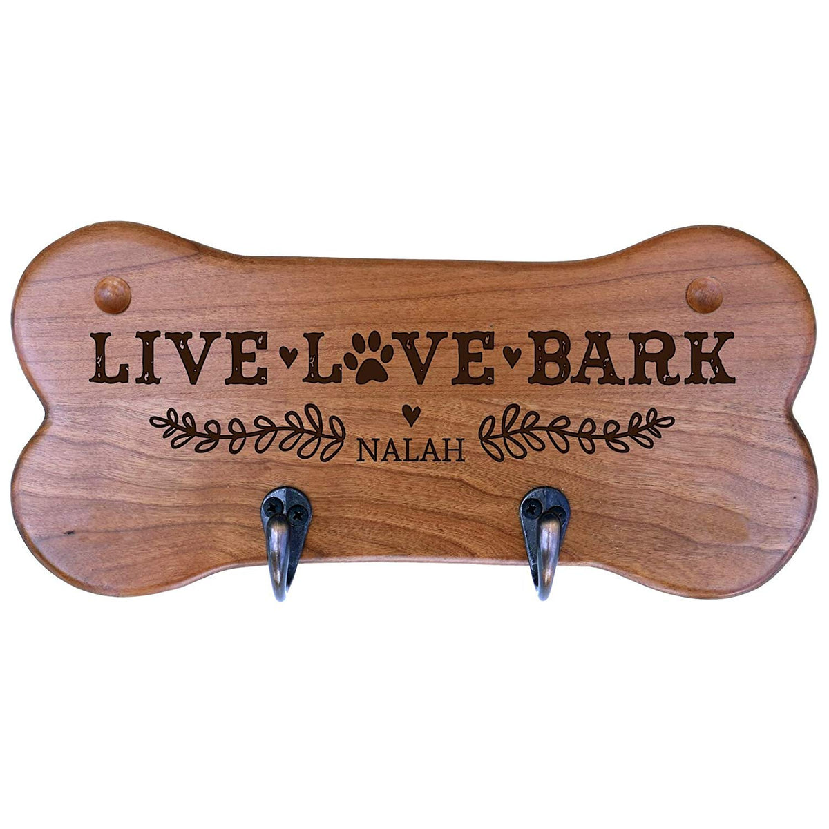 Personalized Dog Bone Storage Racks - Cherry - LifeSong Milestones