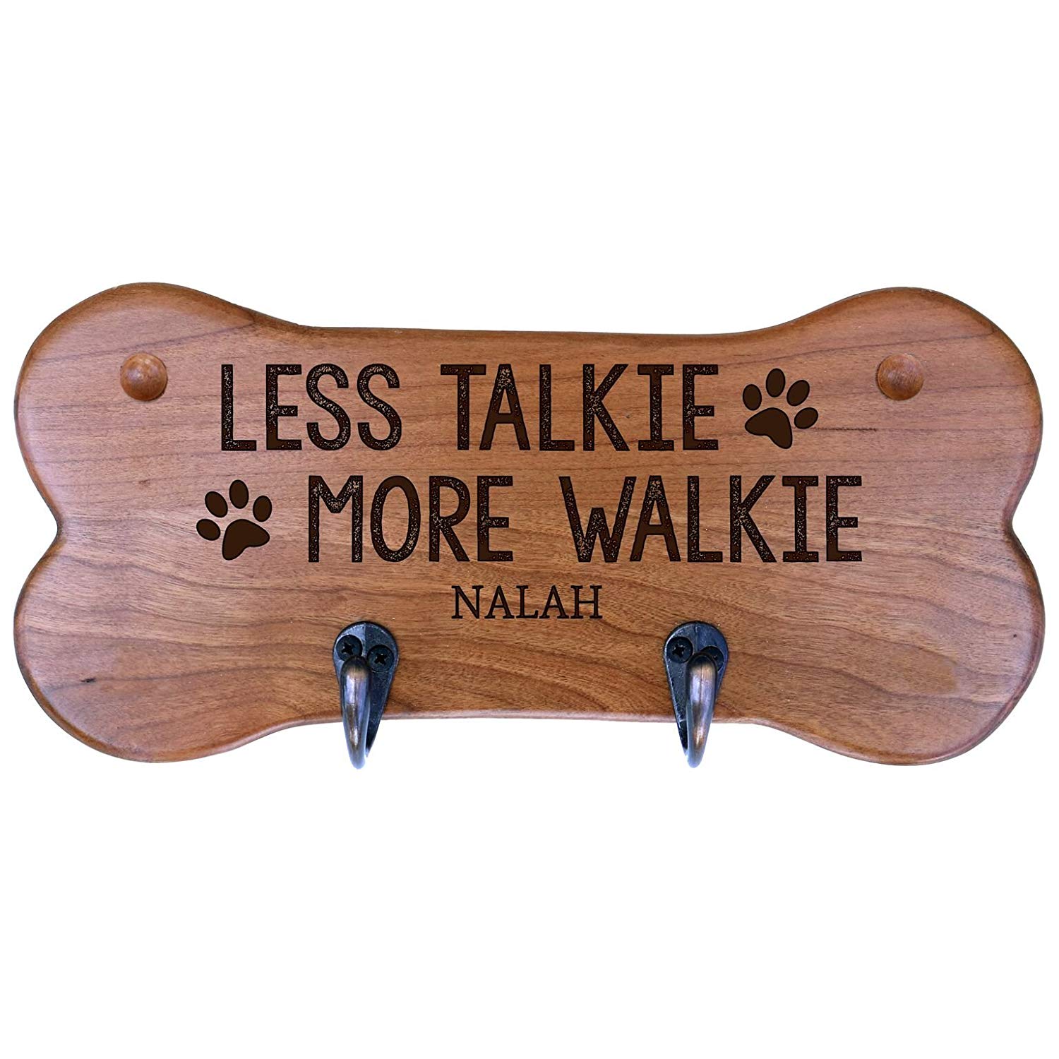 Personalized Dog Bone Storage Racks - Cherry - LifeSong Milestones