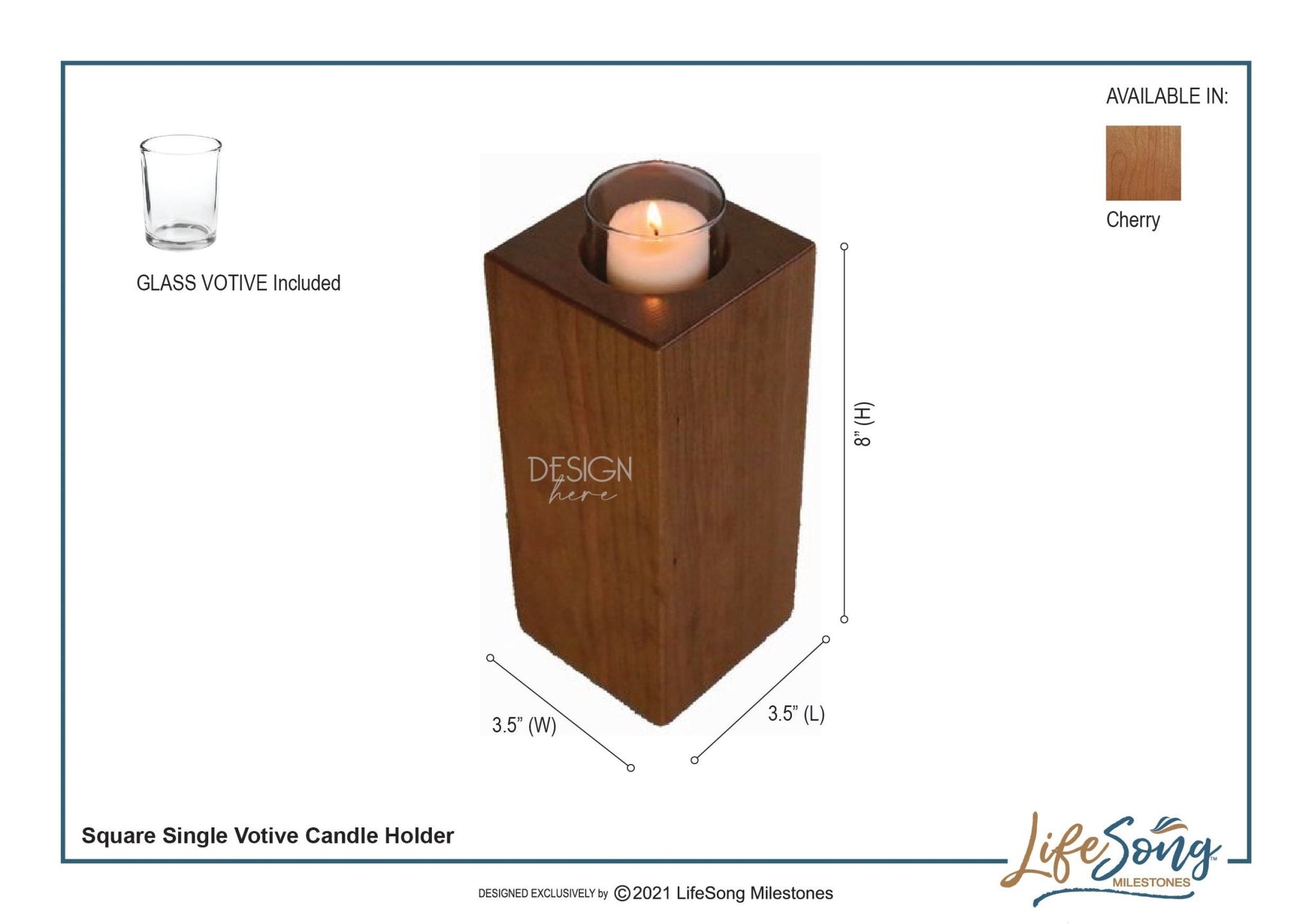Personalized Double Votive Candle Holder - Your First Holy Communion - LifeSong Milestones